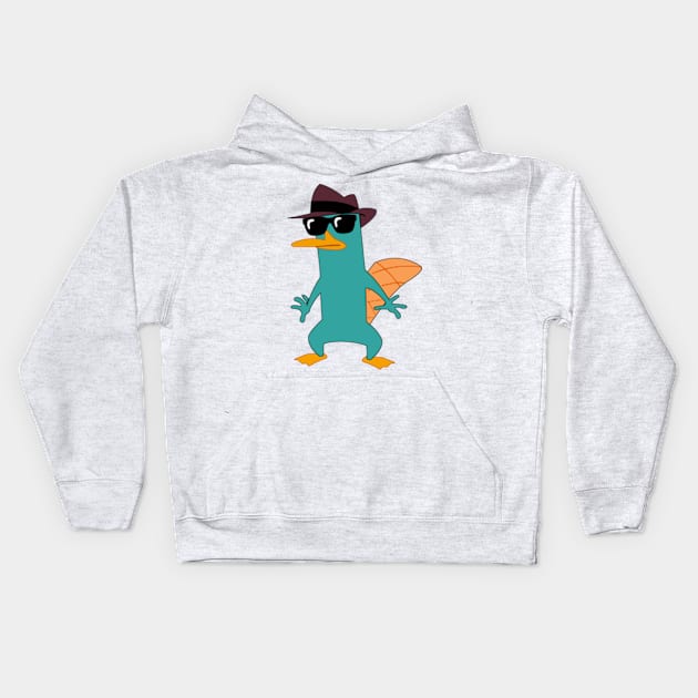 Cool Agent P Kids Hoodie by LuisP96